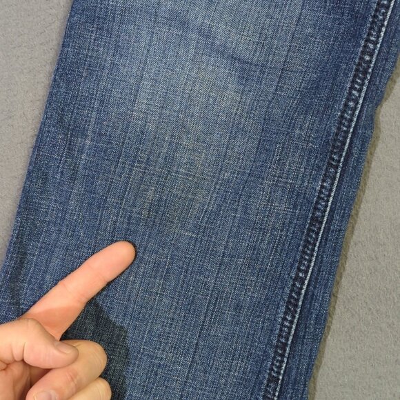 Ariat Jeans Women's 28R Blue Trouser Mid Rise Stretch Outseam Ella Wide Leg - Picture 5 of 13